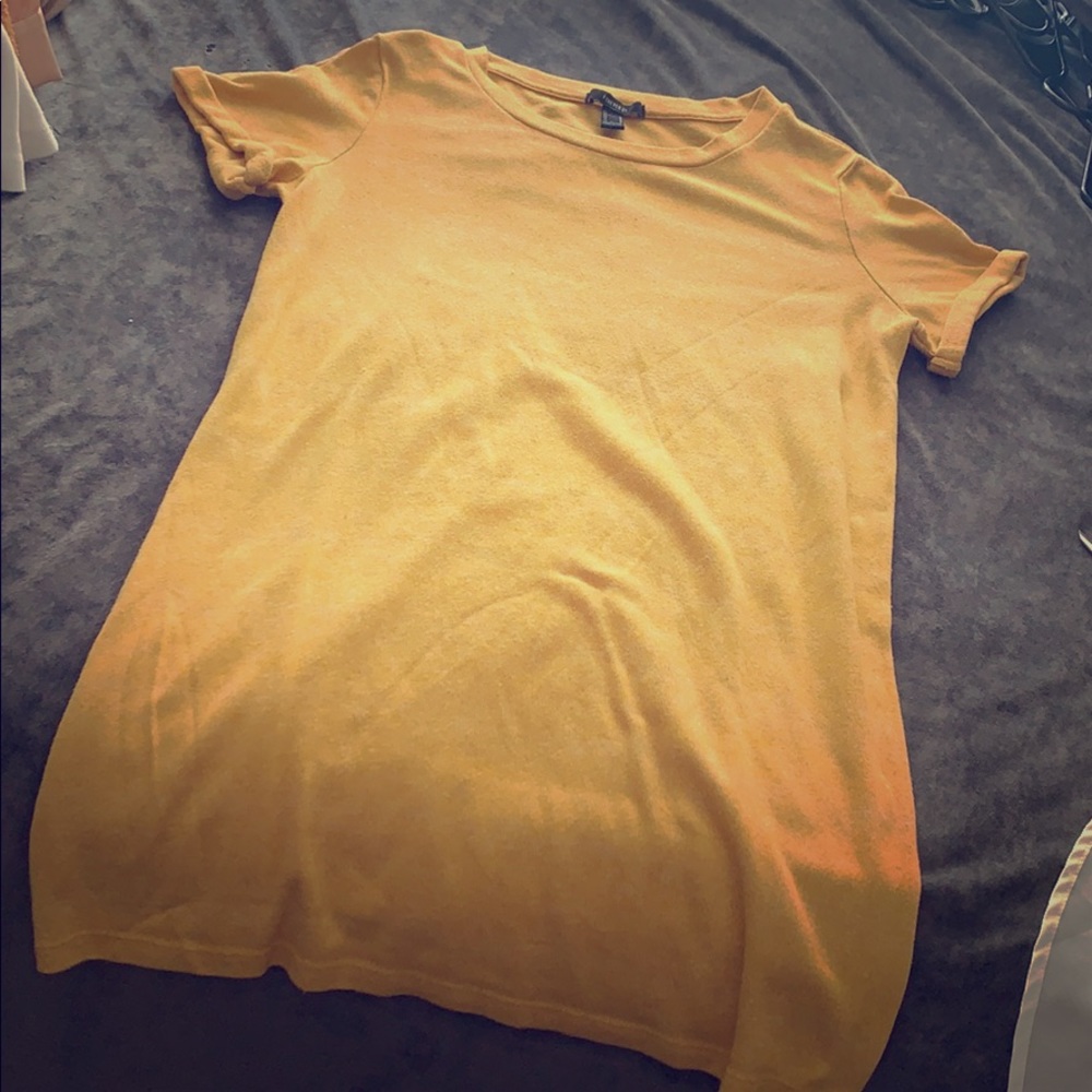 Yellow short dress